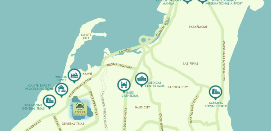 172 SQM Residential Lot in Antel – Grand Oakridge Cavite