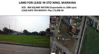 For Lease: 860sqm Commercial Lot in Sto. Nino, Marikina