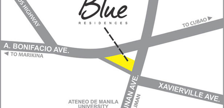 Semi-Furnished Studio Condo in Blue Residences, SMDC, Katipunan, Quezon City