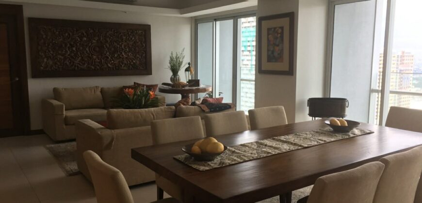 3BR Fully Furnished unit with 2 Parking Slots in St. Francis Shangri-La Place, Mandaluyong City