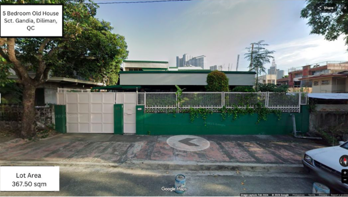 5BR Old House and Lot in Scout Gandia, Barangay Sacred Heart, Diliman, Quezon City