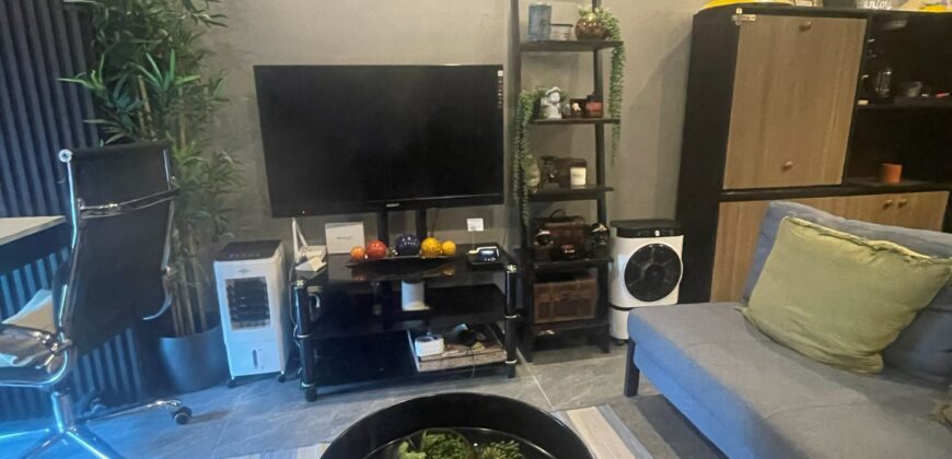 A nicely interior 1-bedroom unit for lease at Eastwood Parkview Tower 2, conveniently located above Eastwood Mall in Libis, Quezon City.